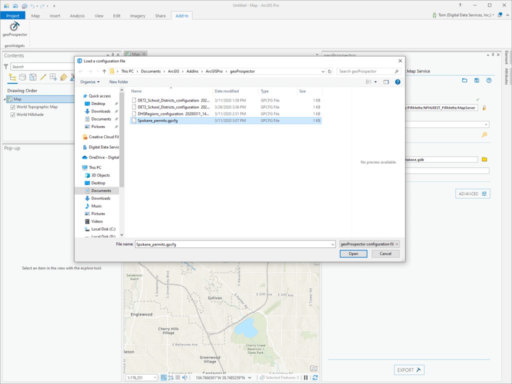 goeProspector SaveConfig